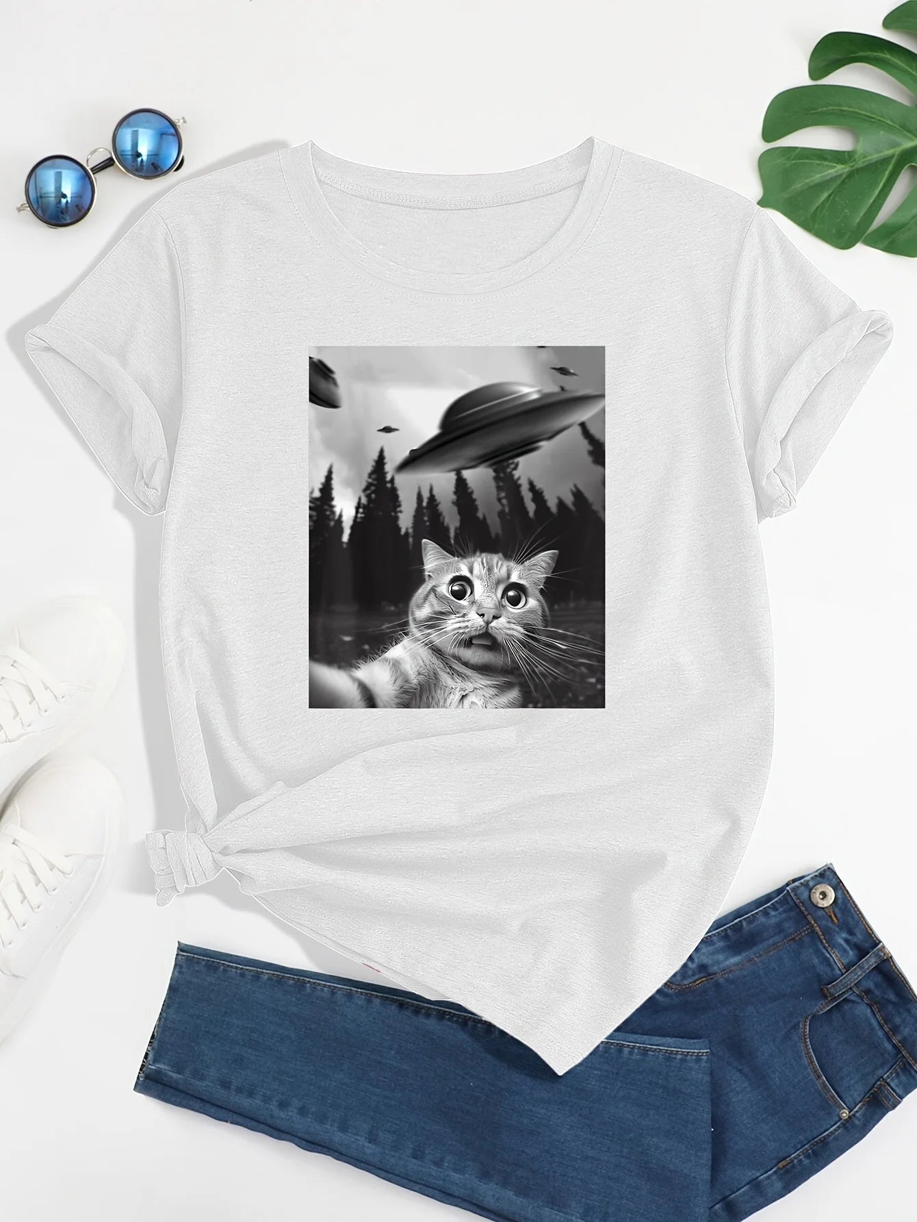 Camiseta Gato Selfie
