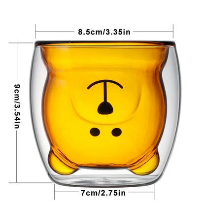 Taza Oso transparente