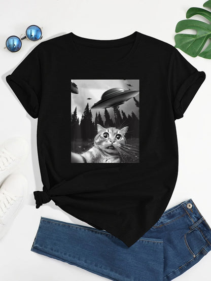 Camiseta Gato Selfie