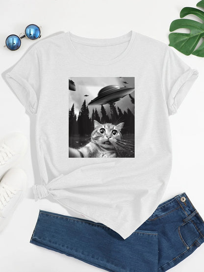 Camiseta Gato Selfie